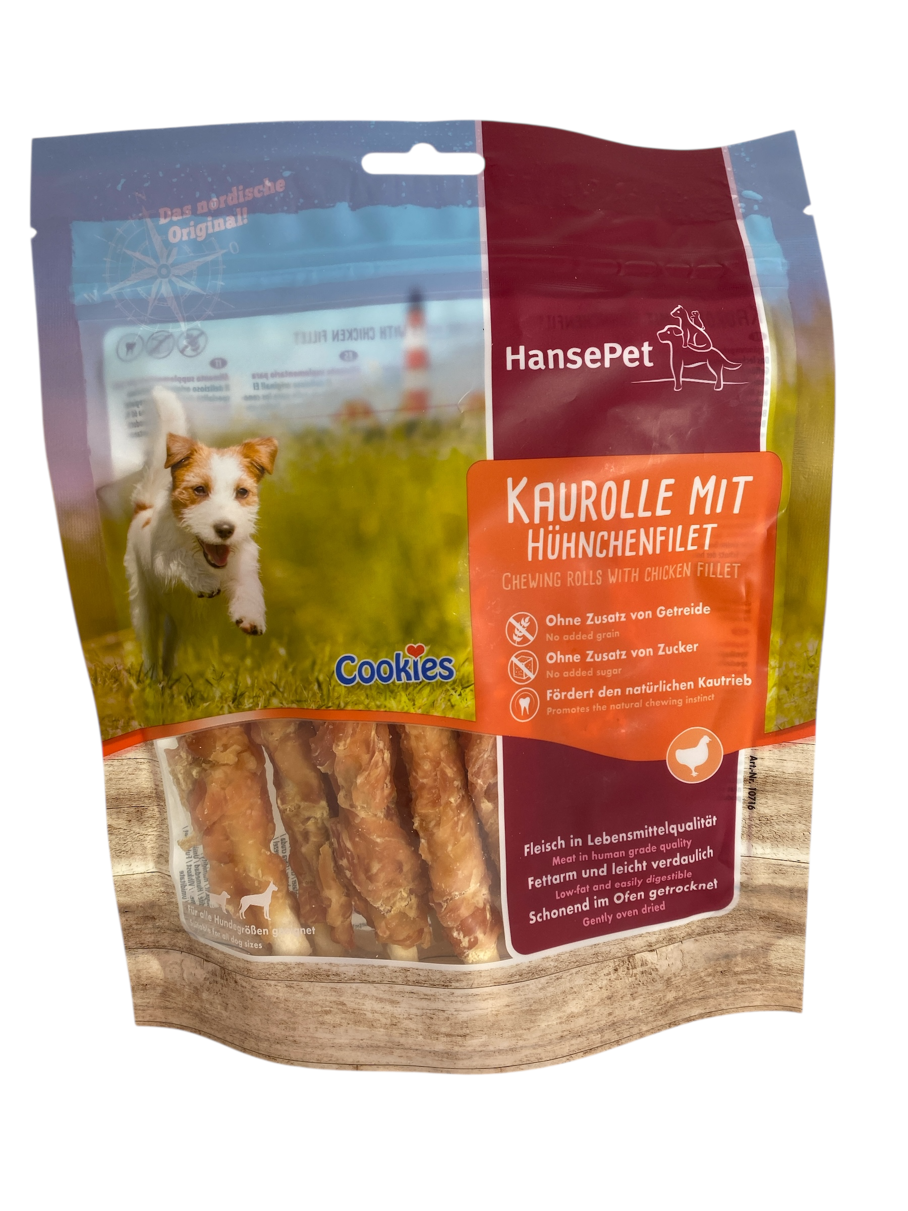 Pose med hunde snacks kylling ruller Fun N’ Treat