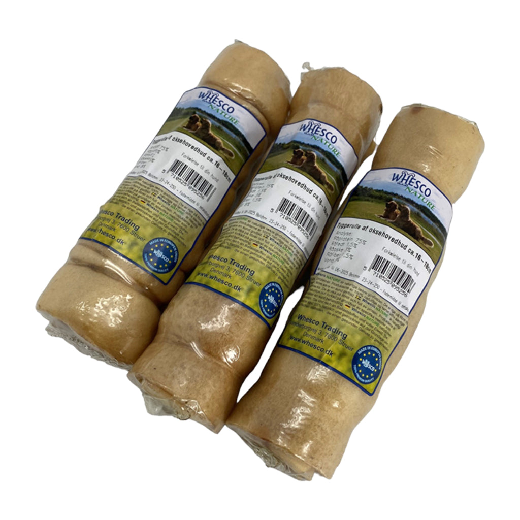 Tygge ruller til hund af oksehud Fun N’ Treat